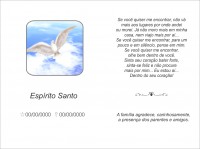 Santinho tradicional para missa 7° dia